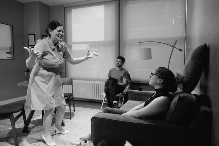 Tea with G Rehearsal 3 at Dramatists Guild Foundation New York NY