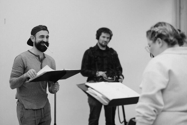 Heated Rivalry Parody Rehearsal 1 at Gibney New York NY
